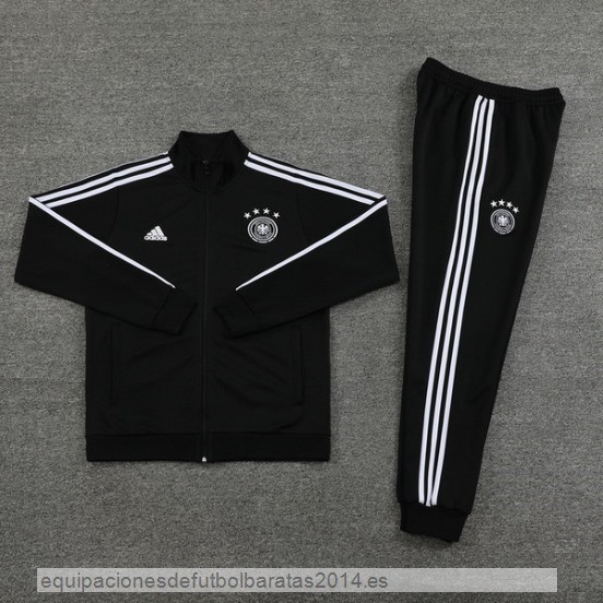 Nuevo Conjunto Completo Ropa Deportiva Con Cremallera Larga Alemania 2024 Negro Blanco Baratas